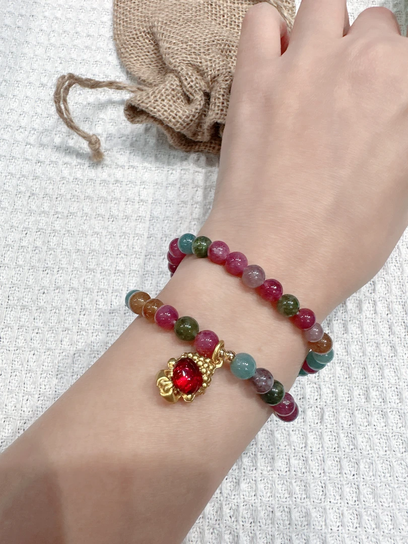 碧玺无相佛双圈手链