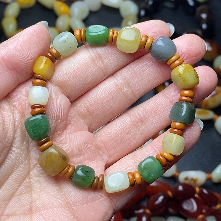 和田玉未镶嵌手链