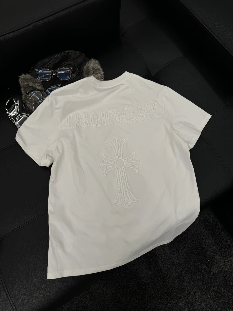 Rebornmoi【vivi老板娘】重工真空绣短袖百搭T(男女同款)DX339