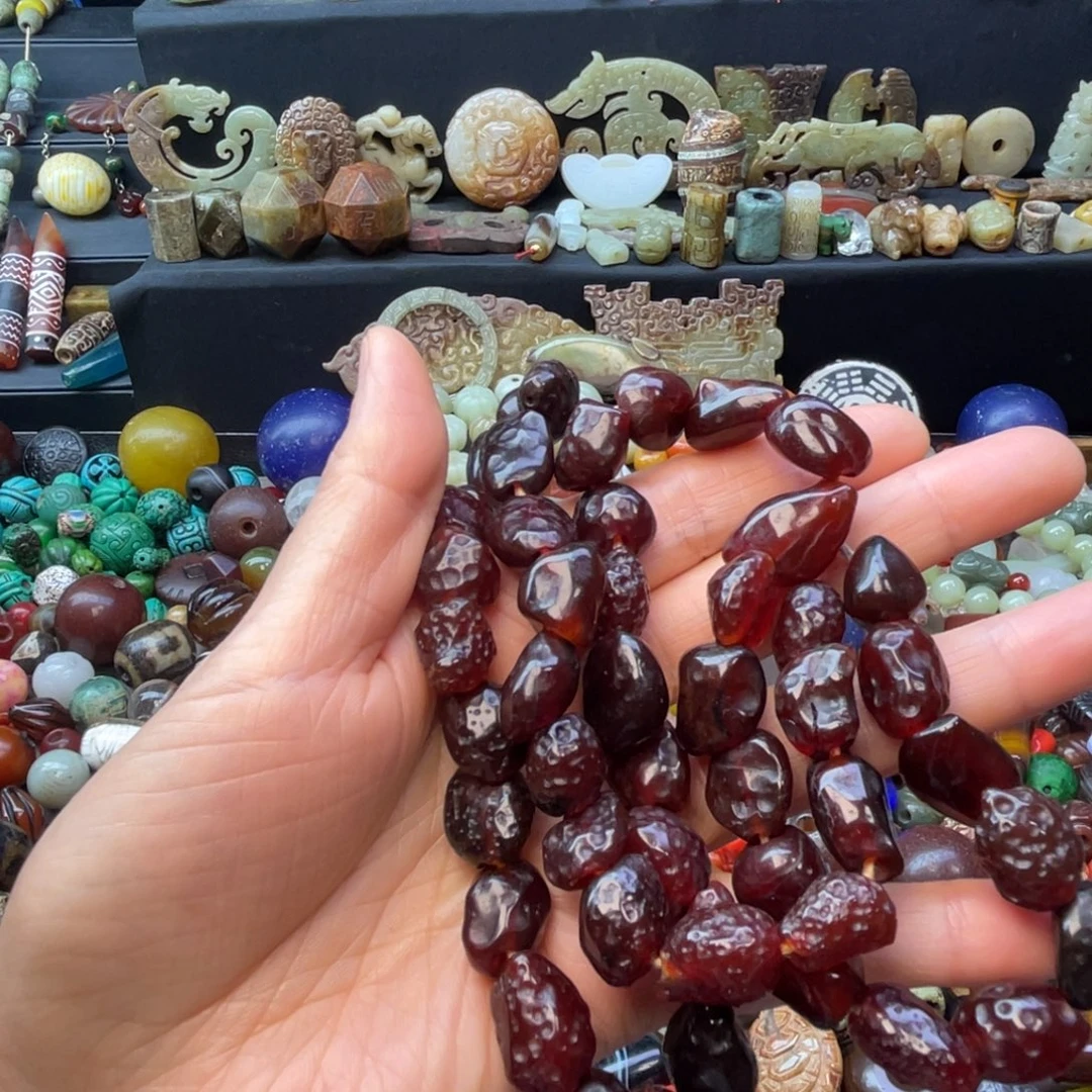 沉***金颈饰未镶嵌和田玉（糖玉）