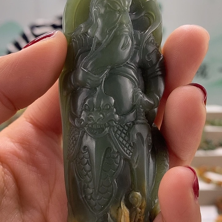 透闪石质玉把件未镶嵌小*兜