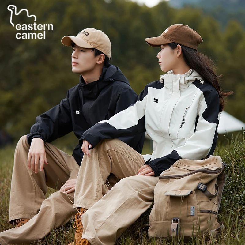 东方骆驼保暖冲锋衣女新款三合一可拆卸两件套男秋冬防风防水外套