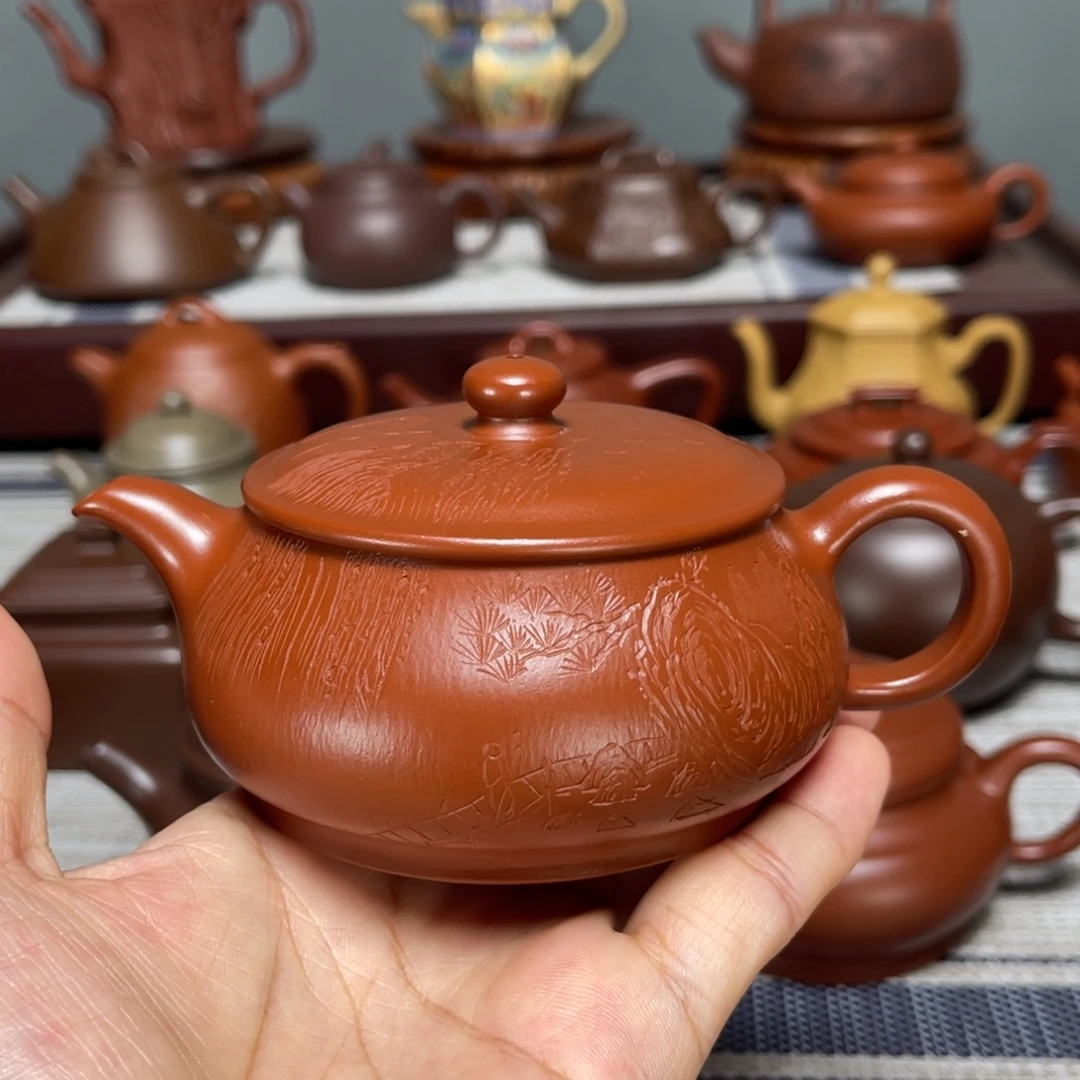 茶壶紫砂全手工制作150cc