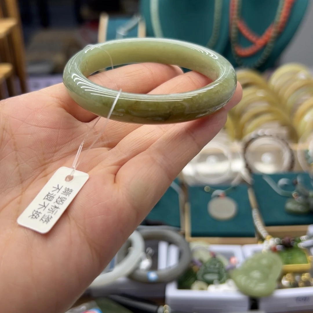 和田玉手镯未镶嵌53.3圈围265