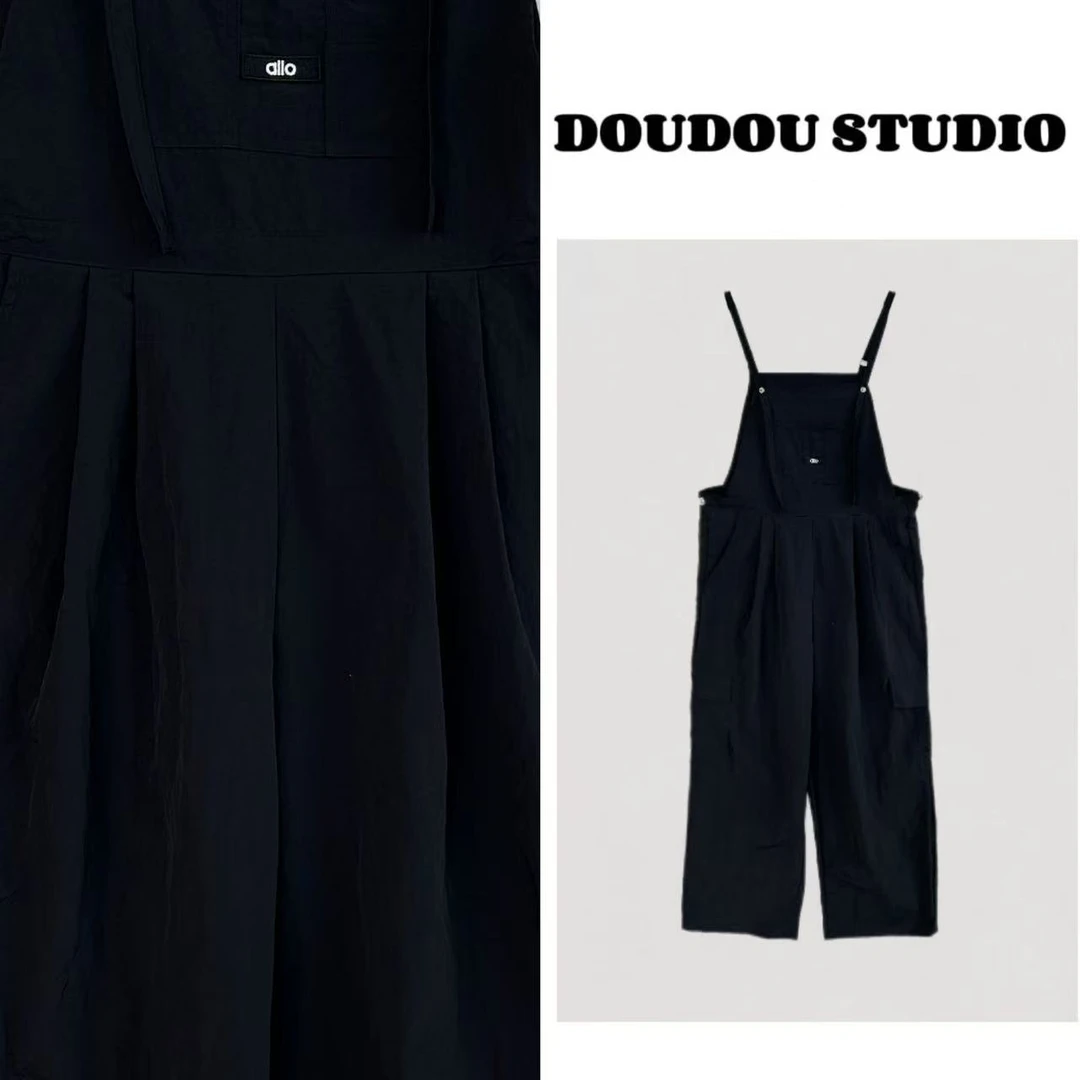 【兜兜】韩感轻盈/夏季新款小标休闲百搭工装连体背带长裤 井8923A