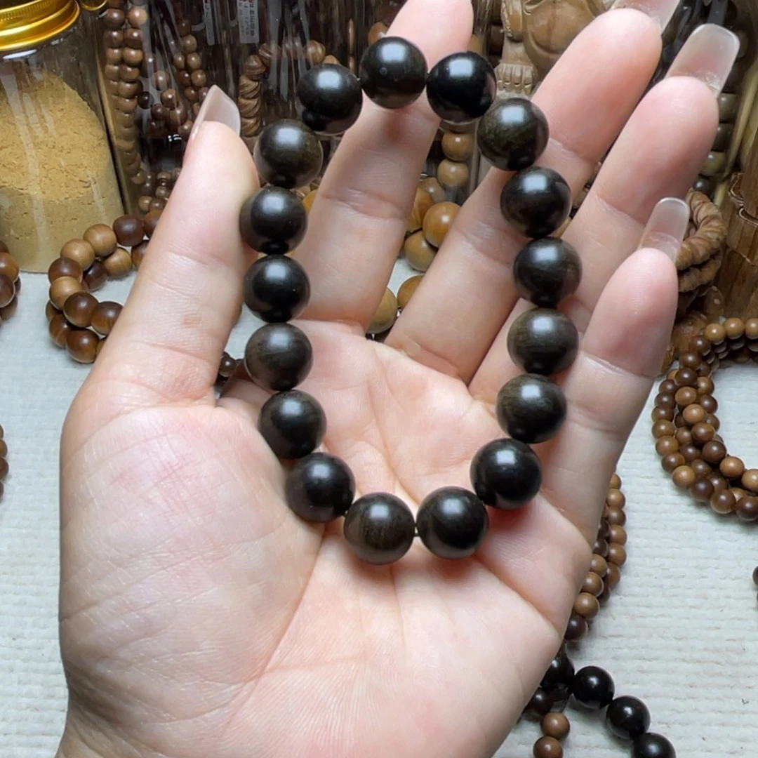 手串/手链檀香木印度老山檀香1.2阴沉