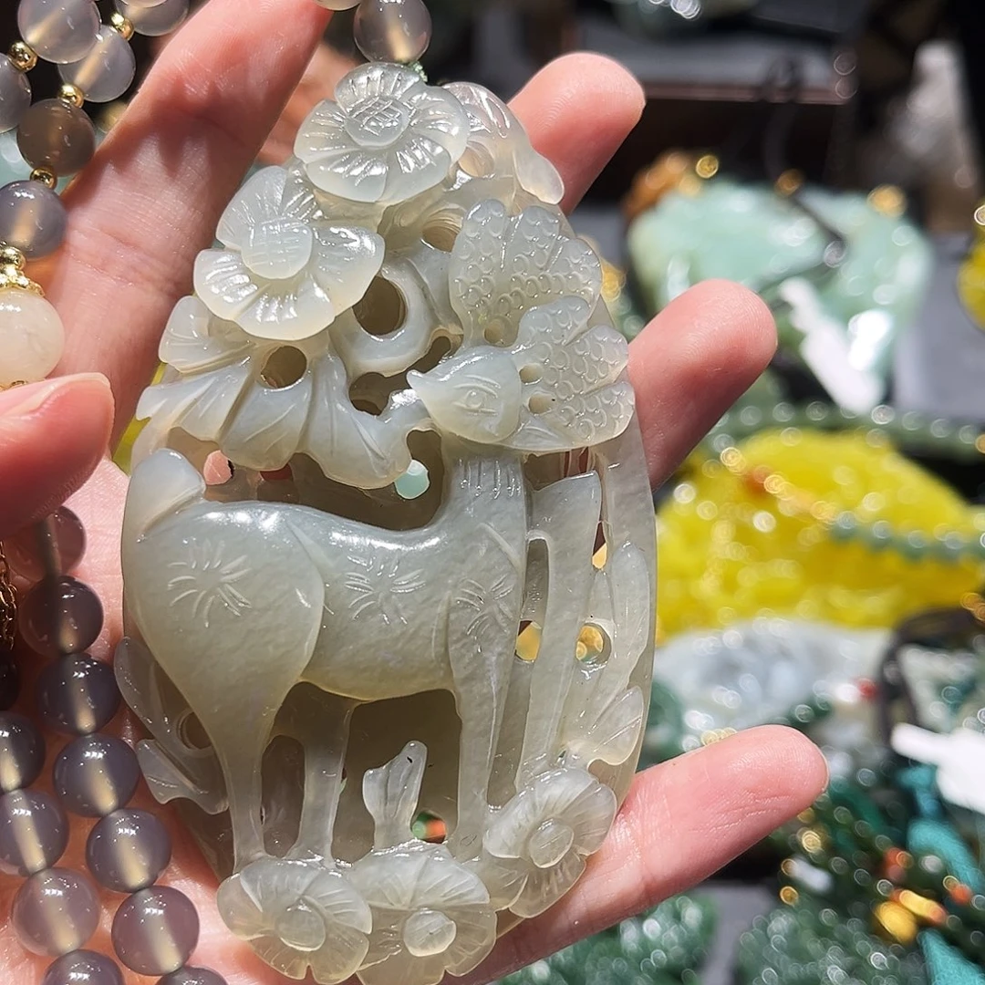未镶嵌岫玉毛衣链