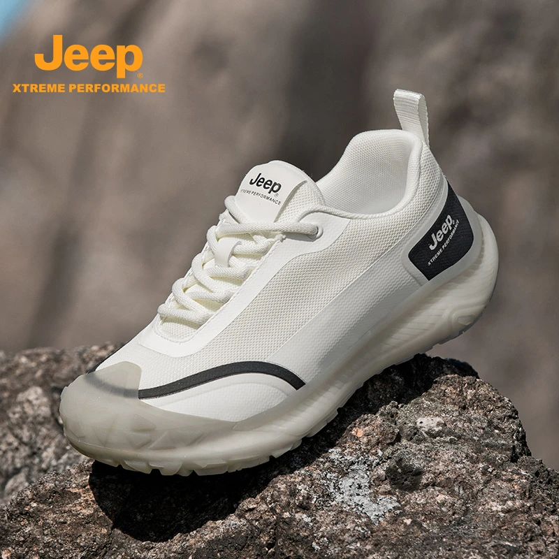 JEEP吉普运动椰子鞋2025冬季新款户外徒步厚底防滑耐磨透气登山鞋
