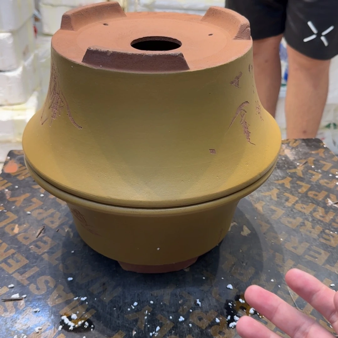 紫砂花盆口径23.10口径