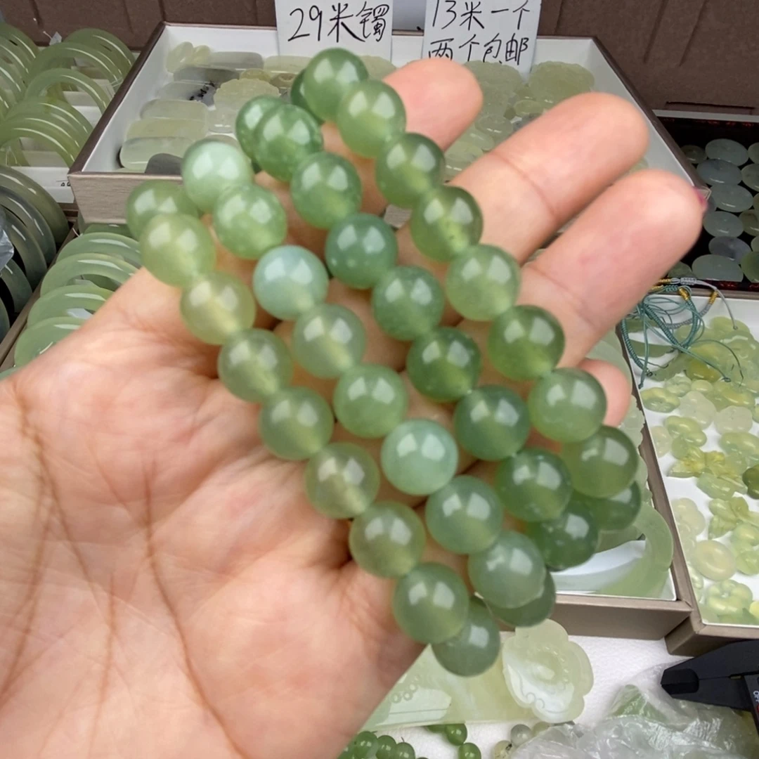 蛇纹石玉未镶嵌手链