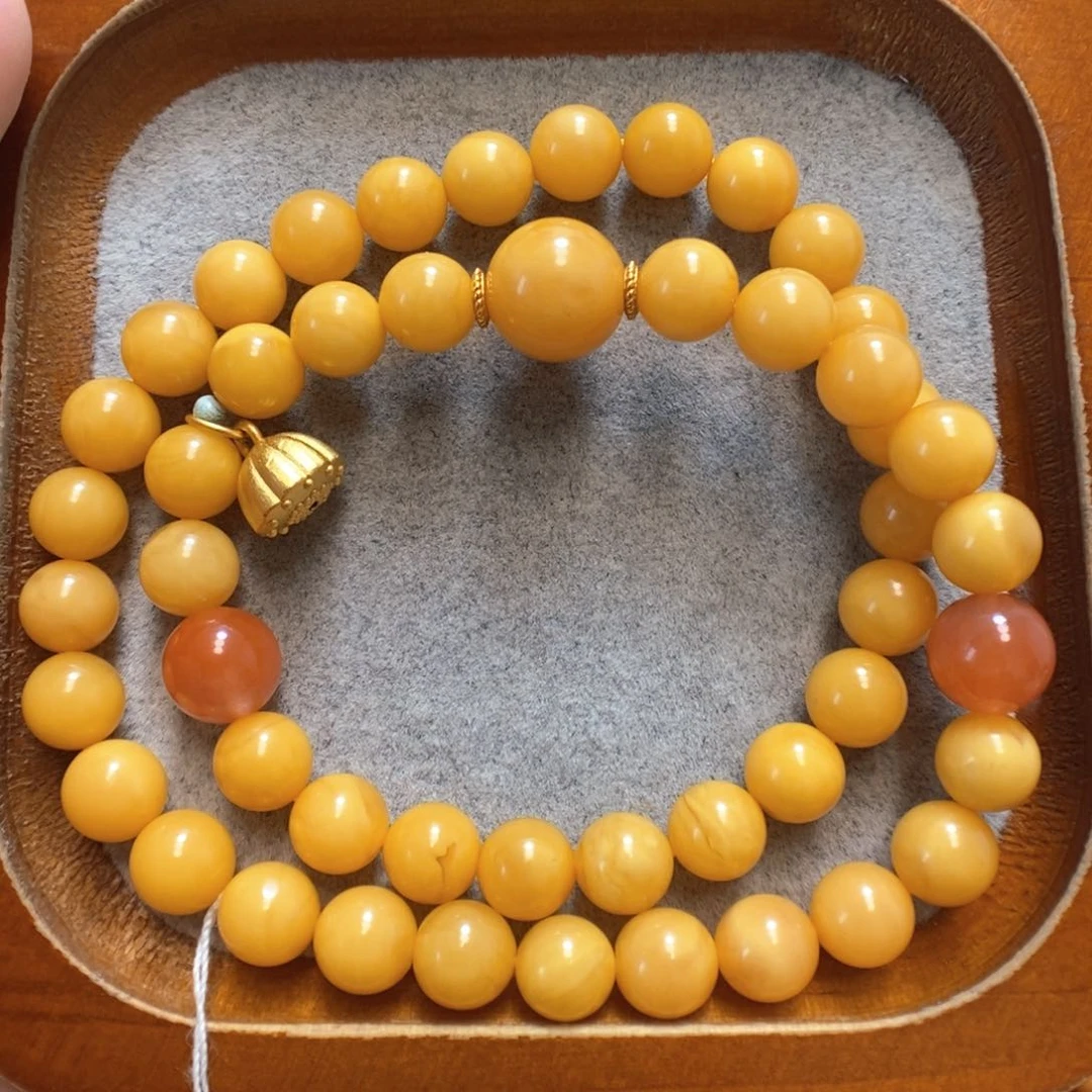 未镶嵌蜜蜡手串蜜蜡手串