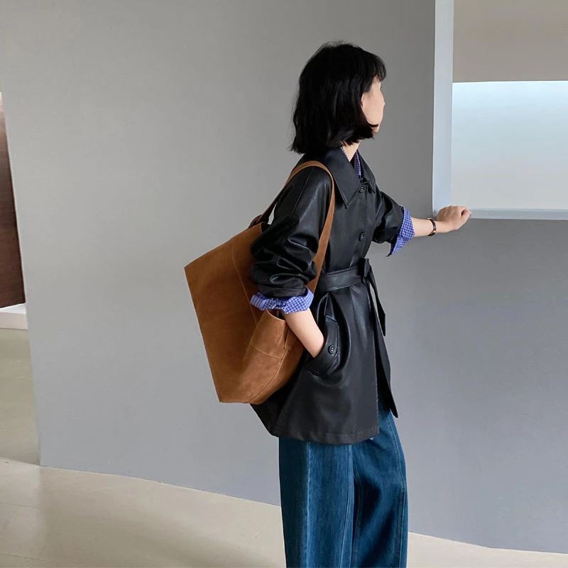 黑色皮衣外套女今年流行美式小个子短款外套春秋时尚高级感夹克潮