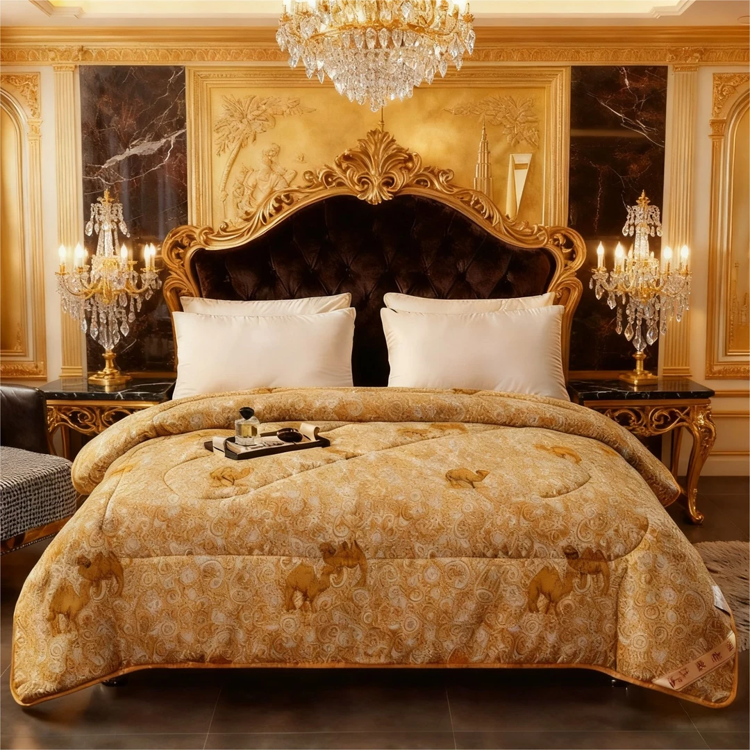 2026皇室专供至珍系列纳米能量驼绒被200*230cm双人驼纤维被