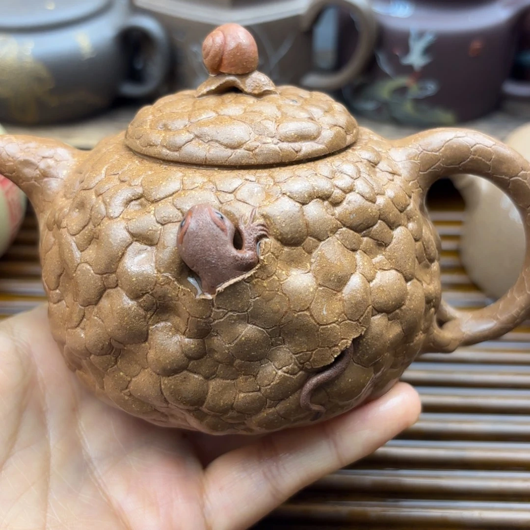 茶壶紫砂?****?吉祥三宝200c c