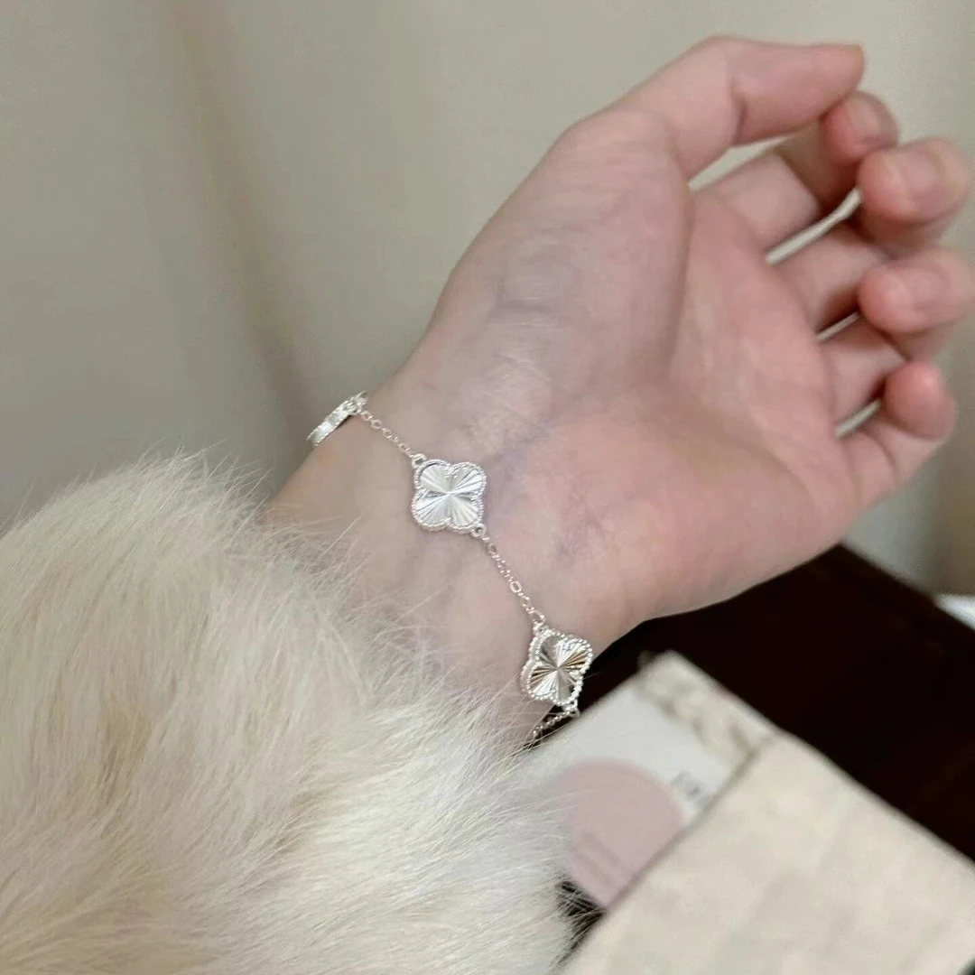 足银手链 四叶草手链 轻奢新中式百搭时尚YS050