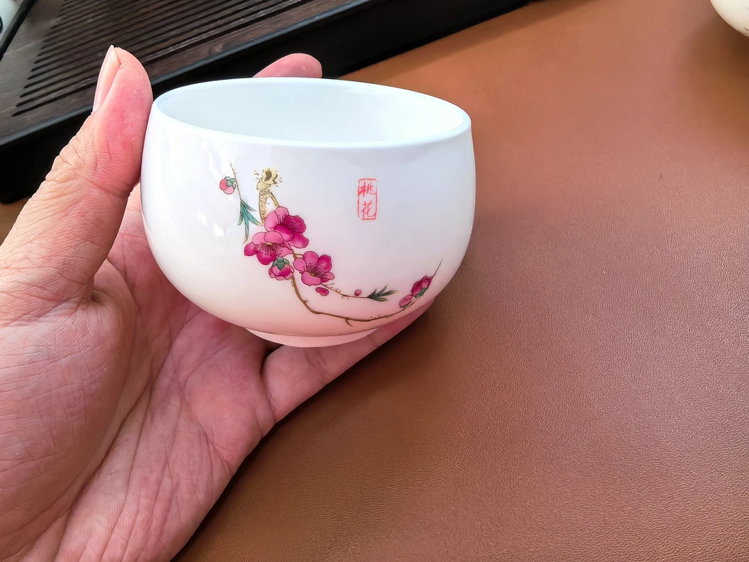 一枝桃花大容量主人杯