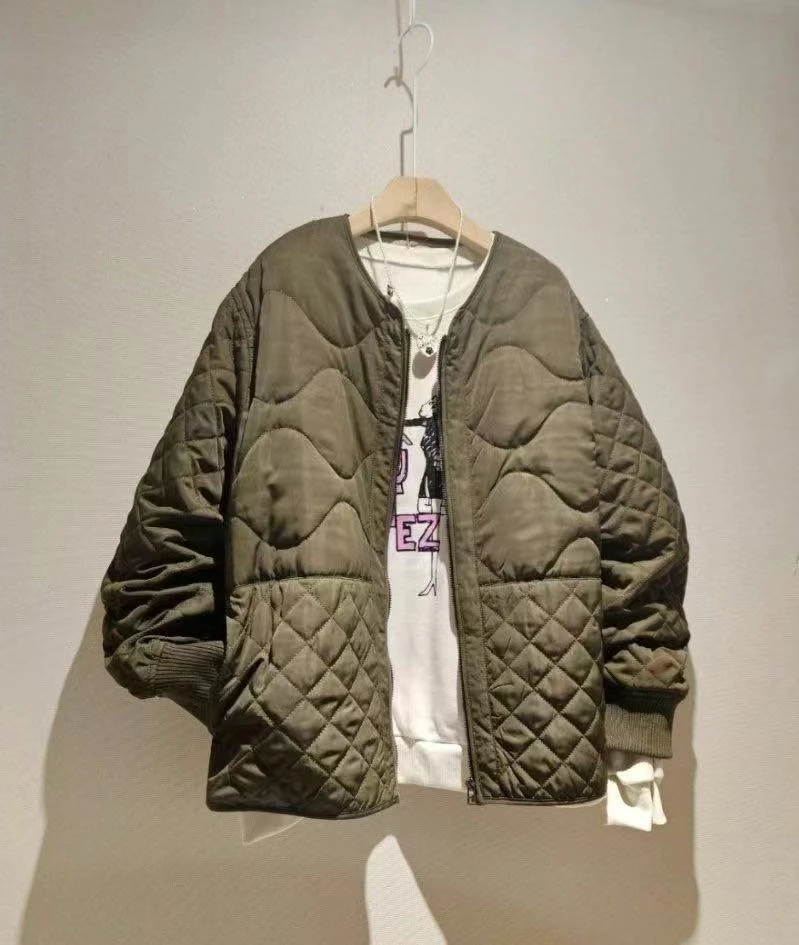 吸引你韩国正品设计感休闲棉衣外套