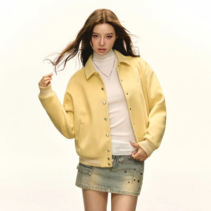 Ariseism 美式复古棒球服外套女2025秋季新款上衣