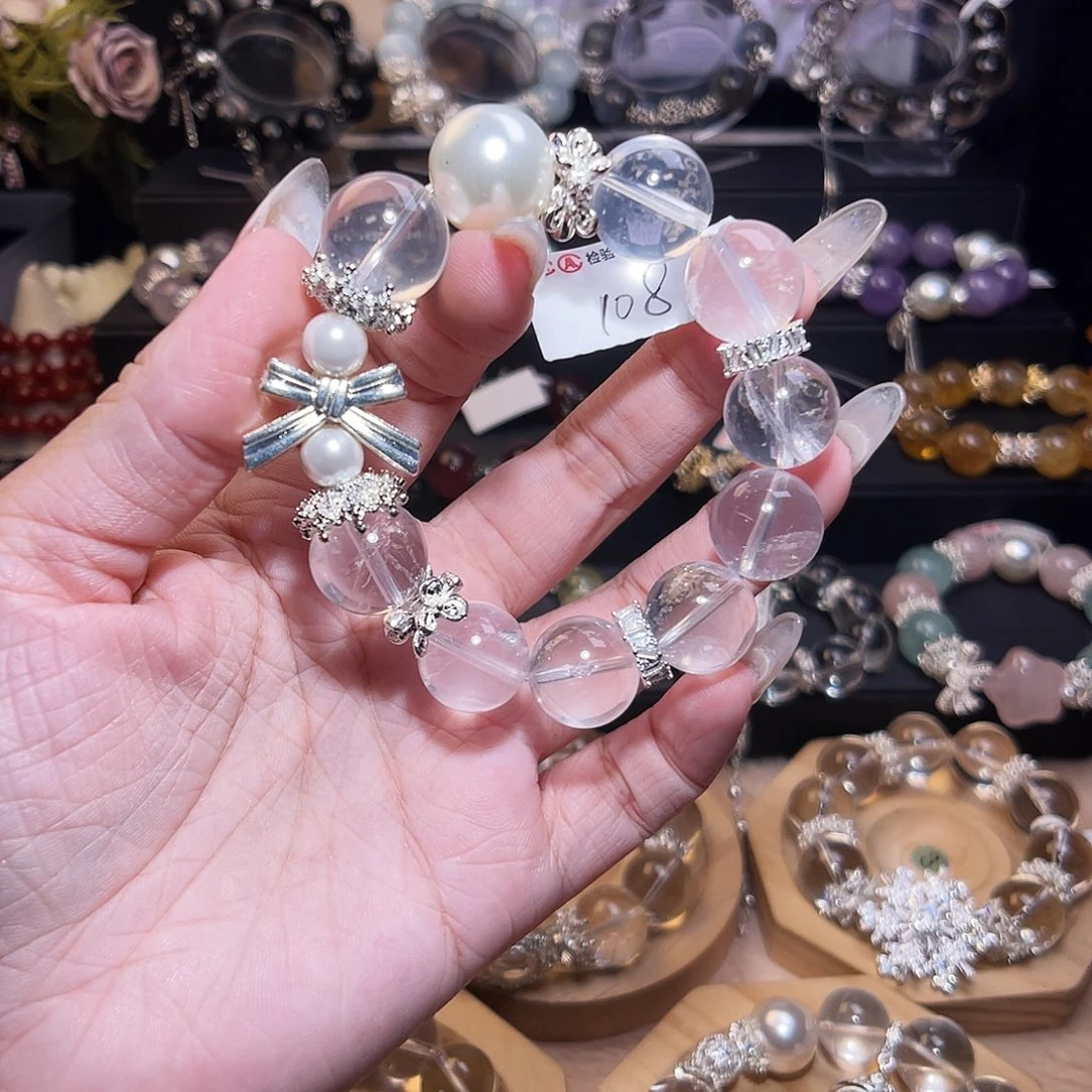 未镶嵌手链水晶奶白晶