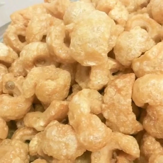 潮汕扑肉炸带肉猪皮零食渣油猪肉铺猪油渣即食熟食皮肚原味猪皮卷