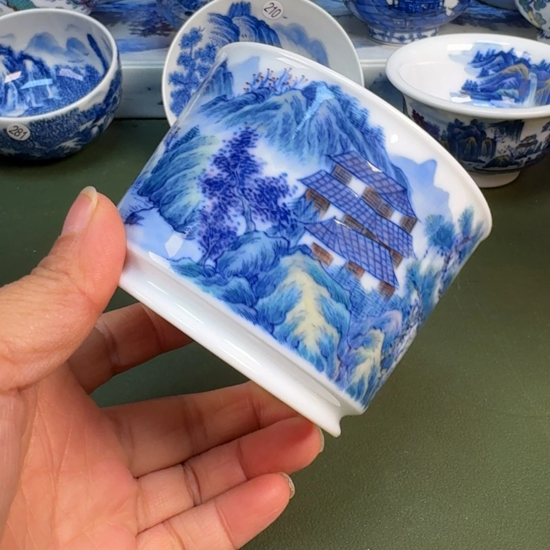 陶景德镇纯手绘茶具圆圆258