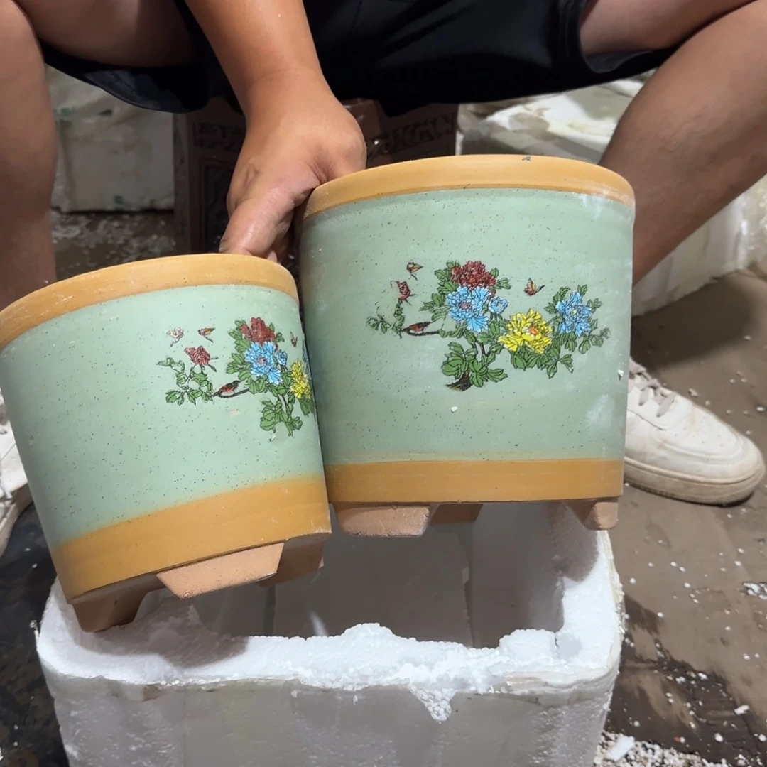 紫砂花盆瑕疵是我最