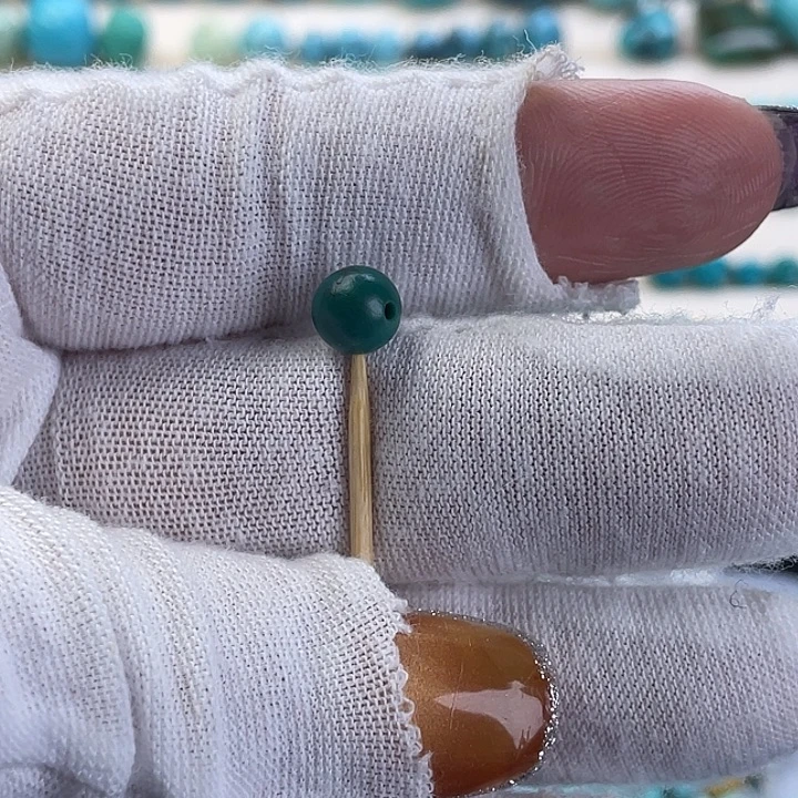 玛瑙/玉髓未镶嵌珠宝奇石卡 6.5 圆珠三通