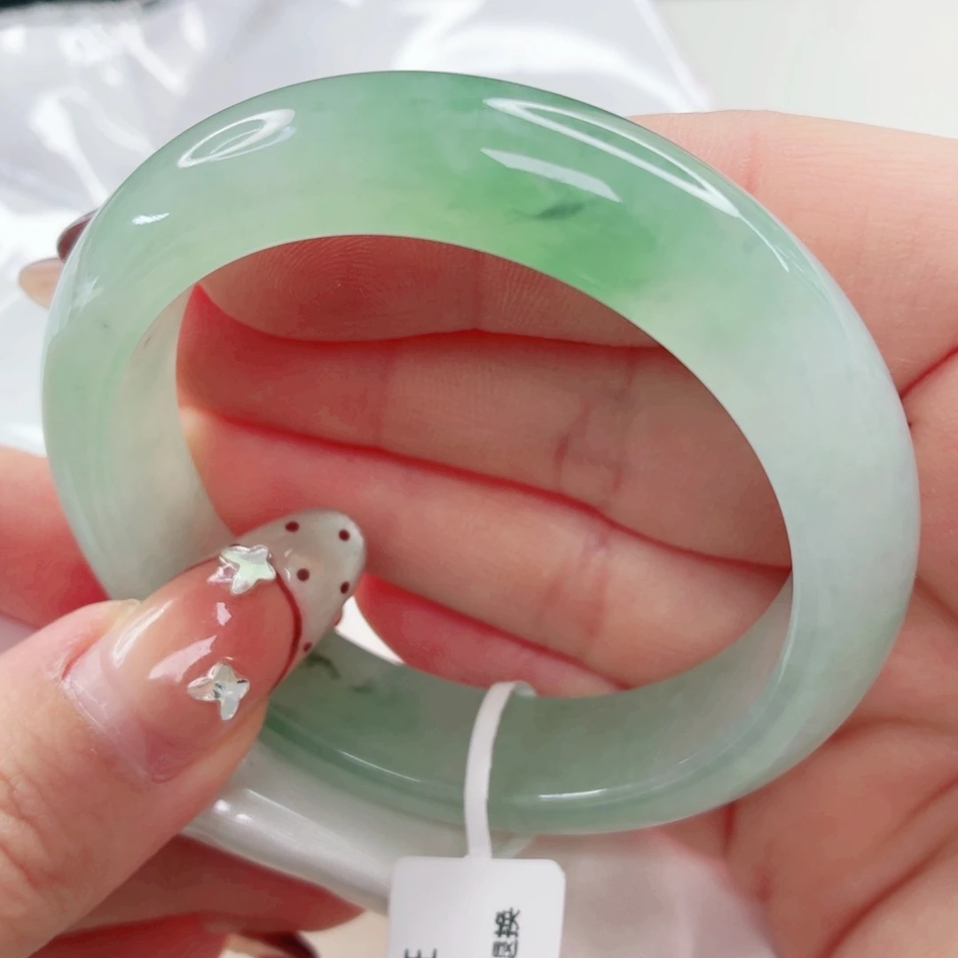 翡翠未镶嵌手镯51.8x577