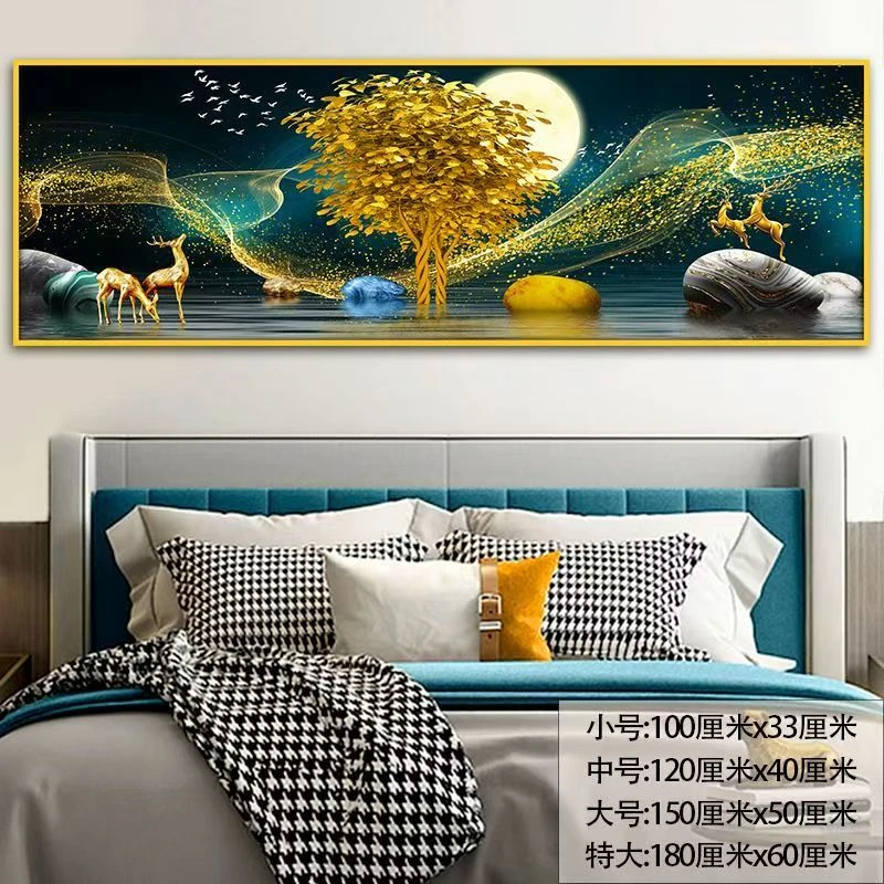 卧室床头房间背景装饰画墙贴壁画网红酒店宾馆卧室床头贴画自粘