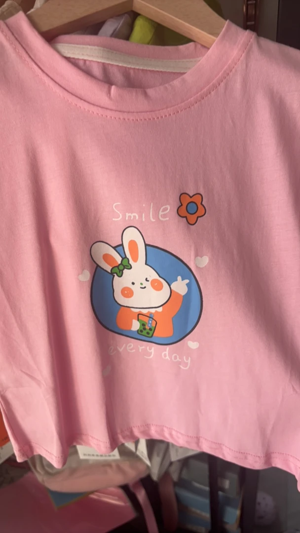 短袖百搭女孩童装夏季夏装T恤卡通动漫