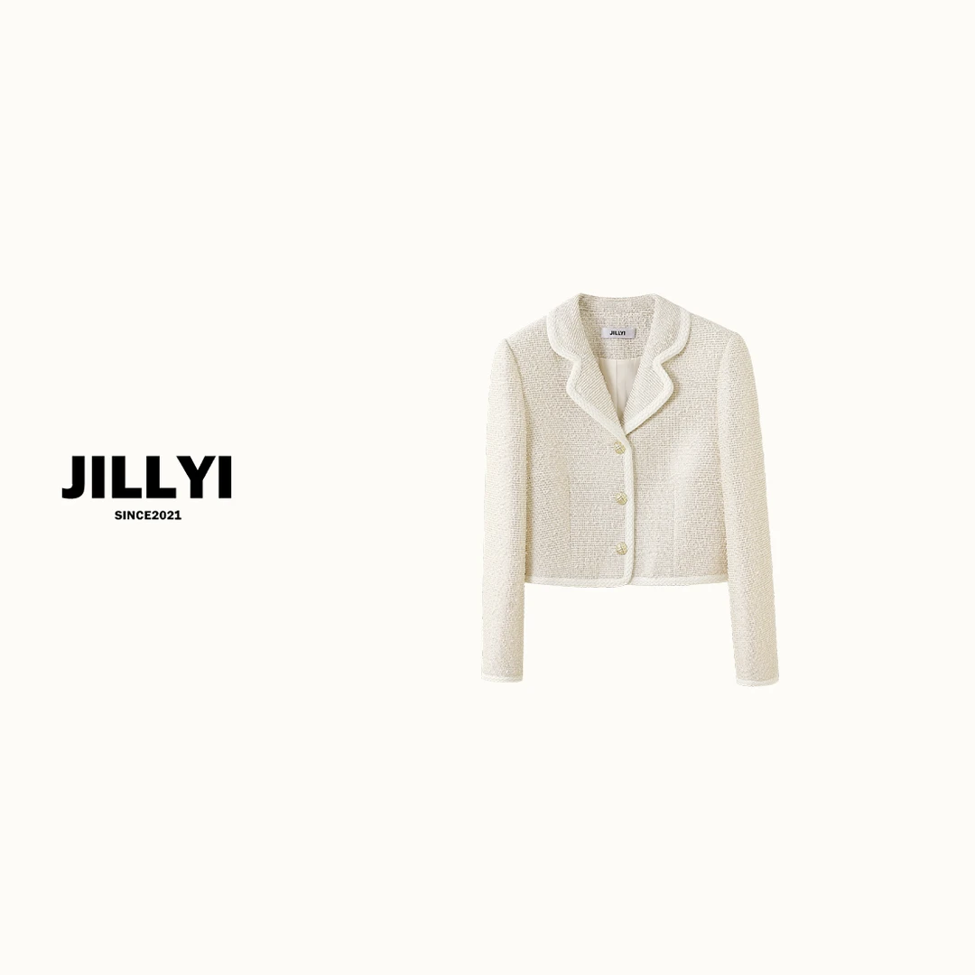 JILLYI南山店【奶油松糕】夏季百搭小香风气质名媛时尚韩系外套
