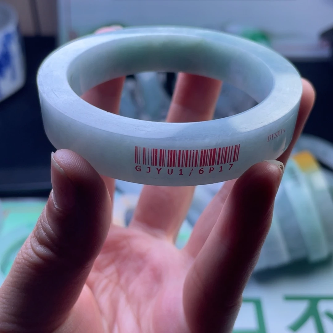 定制翡翠缅A翡翠手镯57.58未镶嵌