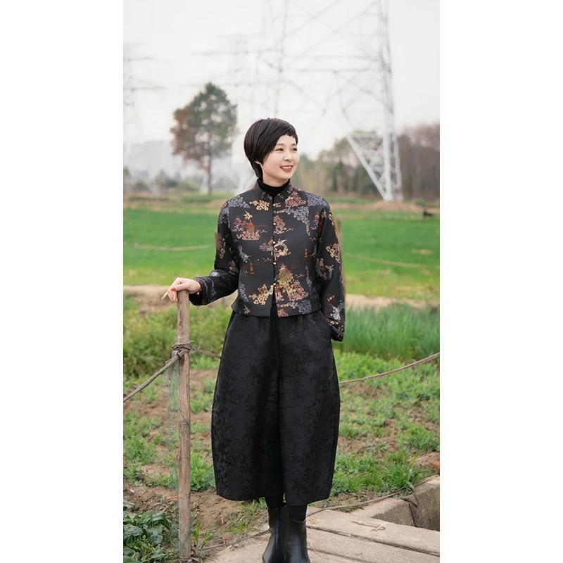 小董服饰2025-011新款新中式服饰上衣外套春款