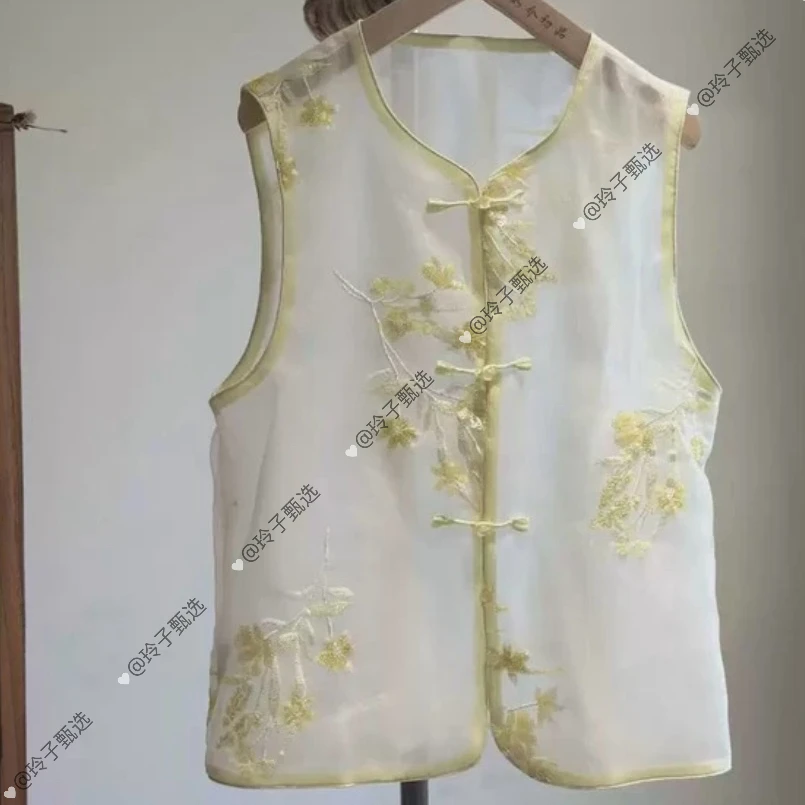 （枝意）原版！原版！新中式国风轻奢气质马夹上衣