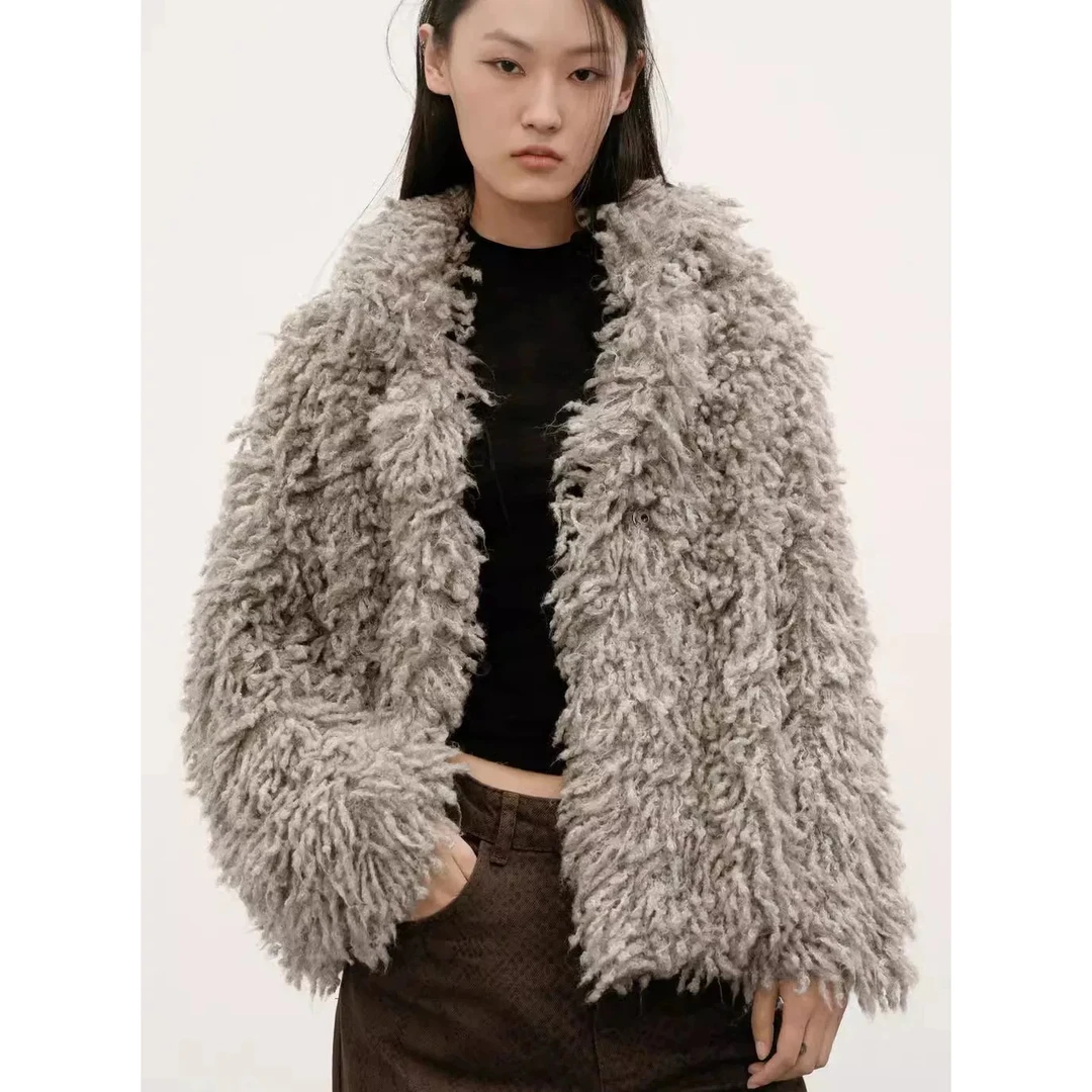 ZM2367 秋冬毛绒外套