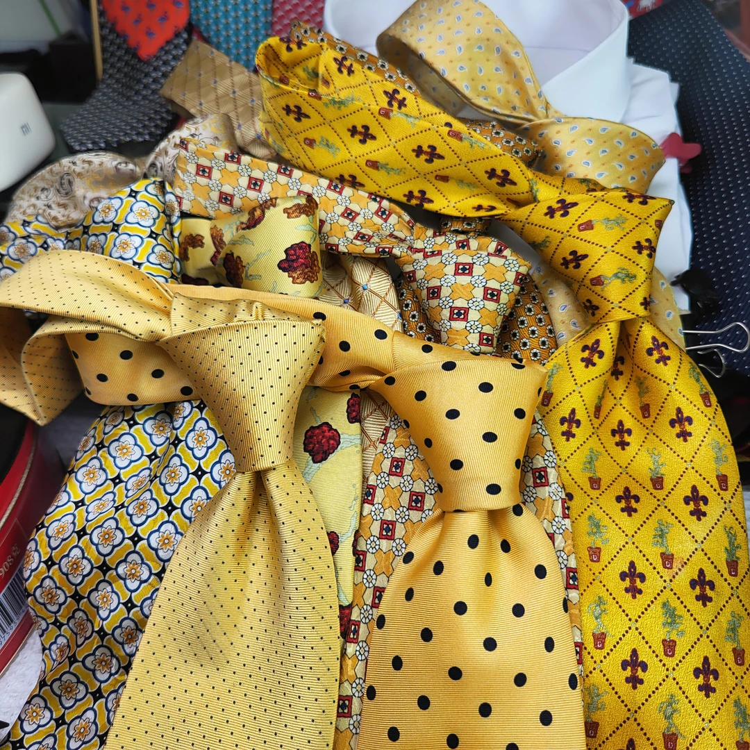 【桑蚕丝、混纺过款】男士波点经典时尚复古印花ins正装领带结婚用的