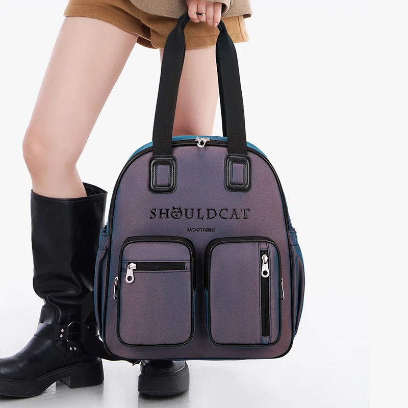 大容量时尚包包一包三用可手提可单肩可双肩包潮流轻便多用双肩背