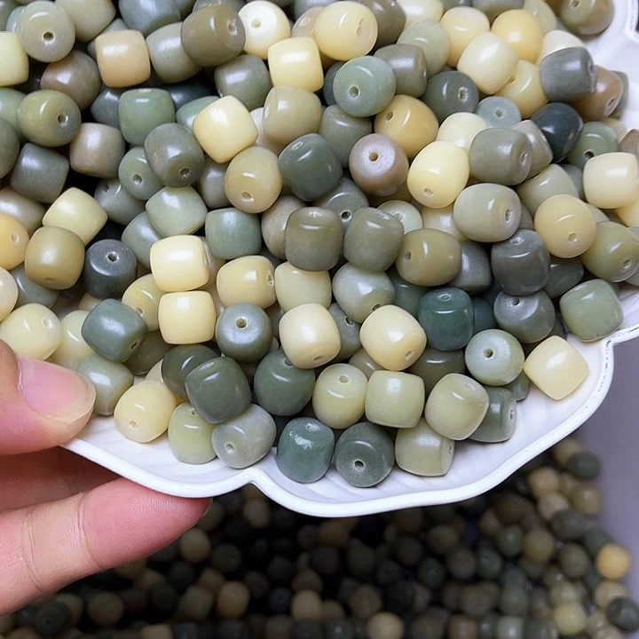 白玉菩提吊坠白玉菩提10海盐之切100颗卡灯牌宠80颗