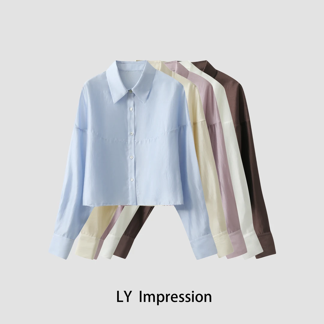 休闲百搭短款天丝衬衫LYWE125
