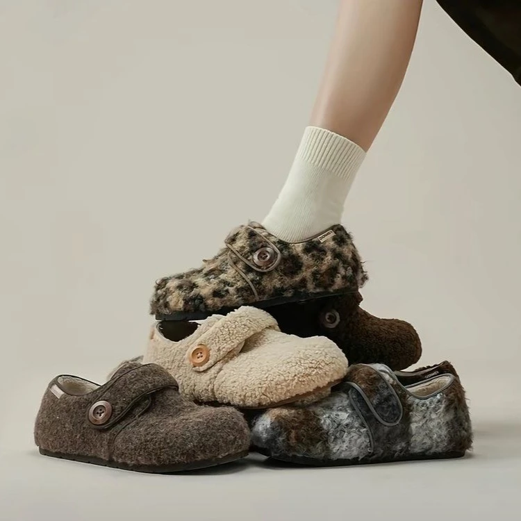 5cm内增高两穿复古高级感勃肯鞋女2025新款百搭舒适单鞋