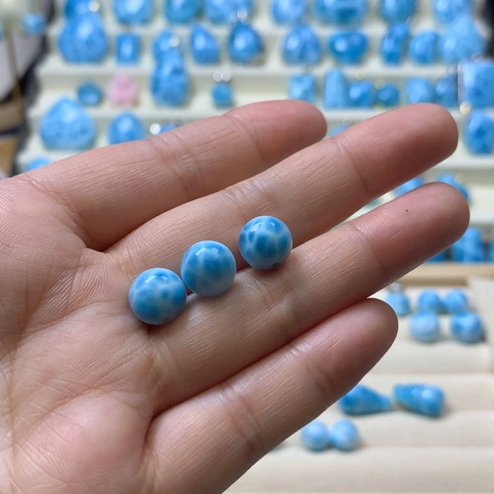 正***闻针钠钙石（海纹石）未镶嵌珠宝半成品