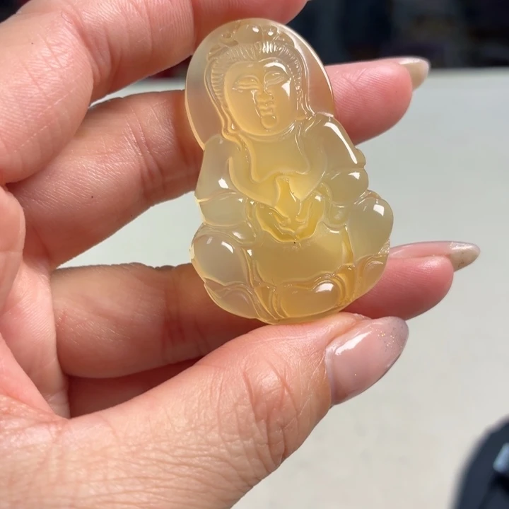 玛瑙/玉髓未镶嵌吊坠(不含链)