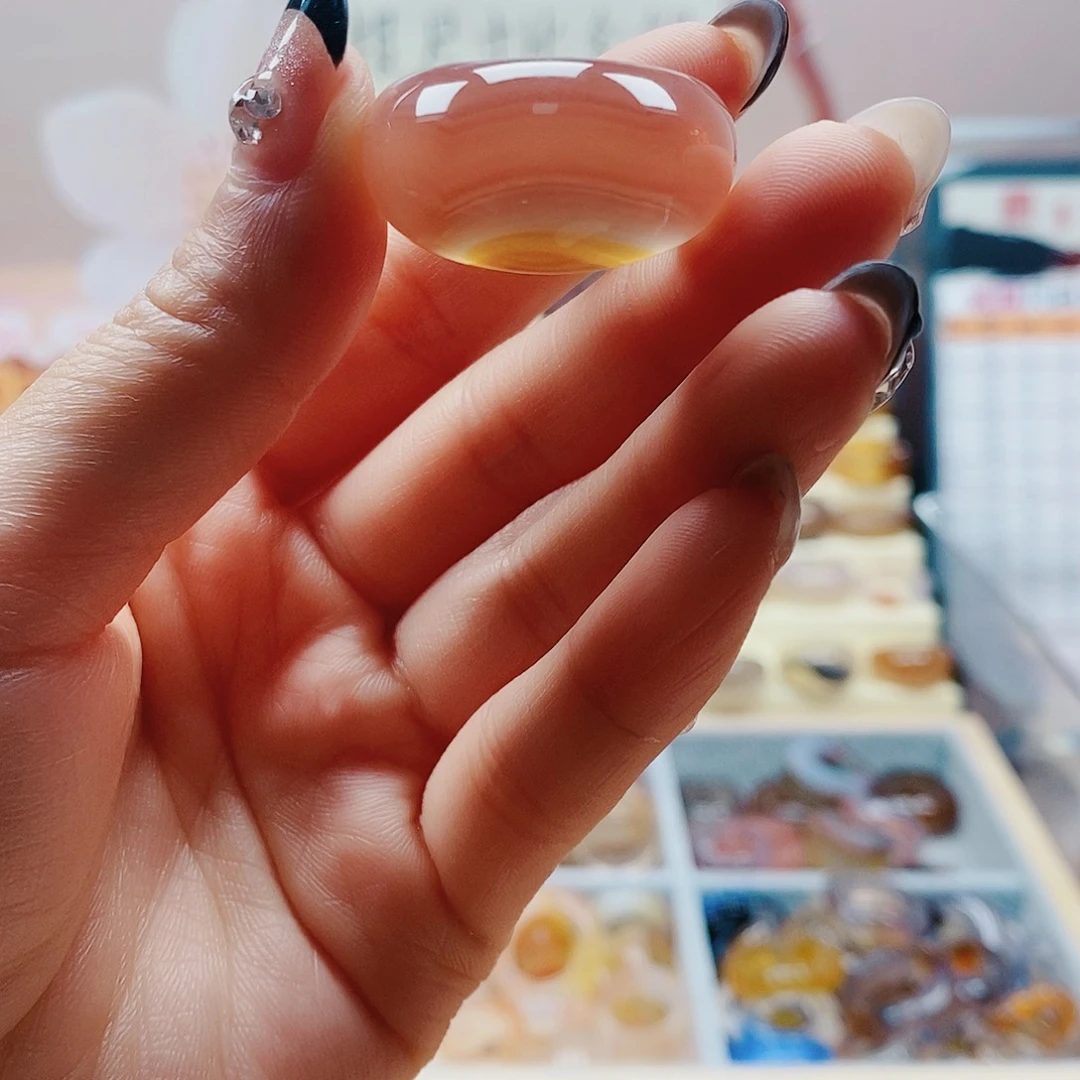 玛瑙/玉髓戒指未镶嵌燕***5