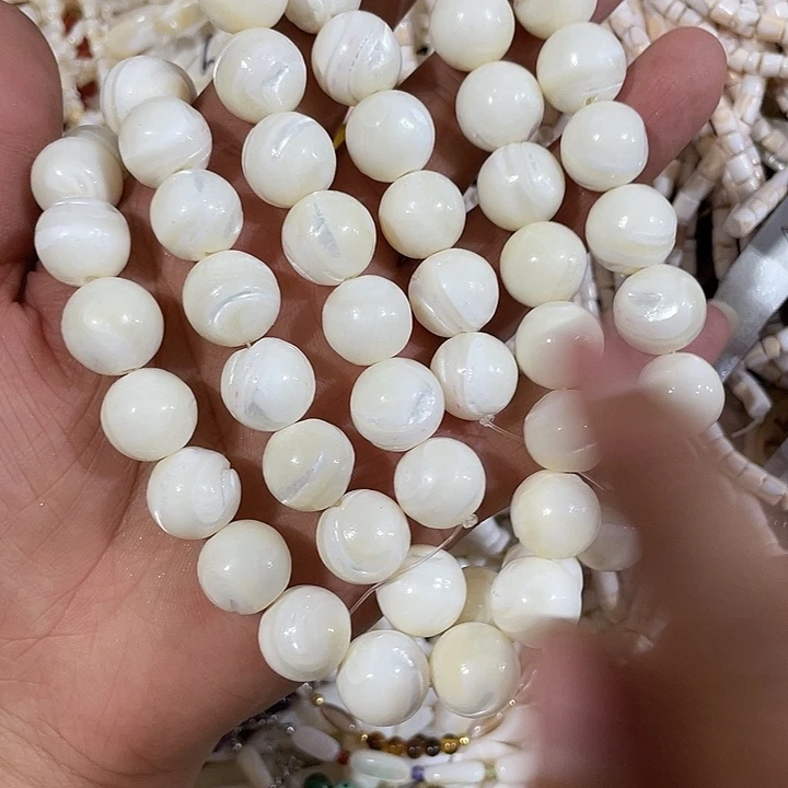 小***圆玛瑙/玉髓合金珠宝半成品2条海贝3号