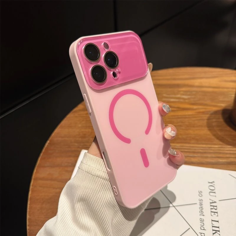 适用苹果16promax手机壳大视窗17Air护镜iPhone15磁吸14全包13/12