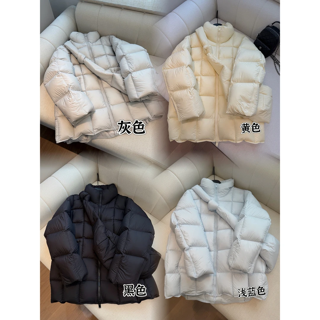 198.4g“冬日恋岛”一手长小个子中长款羽绒服鹅绒服泡芙款带包包