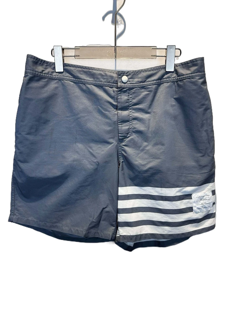 99新 THOMBROWNE TB灰色条纹短裤/5码/98新