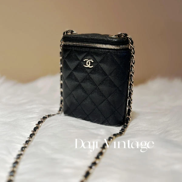 大吉中古/Chanel香奈儿黑金烟盒斜挎包