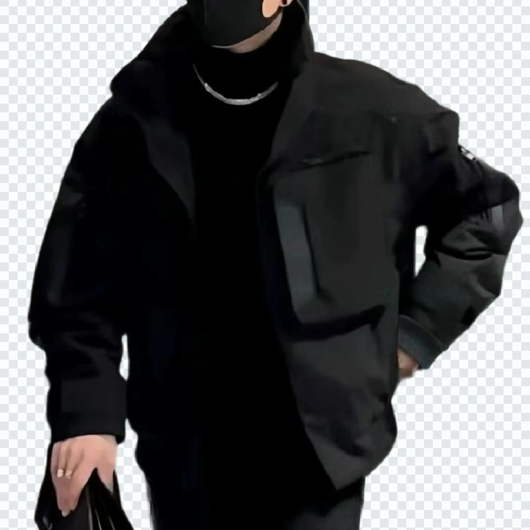 冬季新款男士棉服宽松立领大兜设计加棉加厚防风保暖外套男