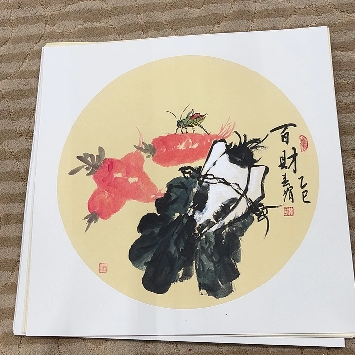 国画花鸟等图案和50.50